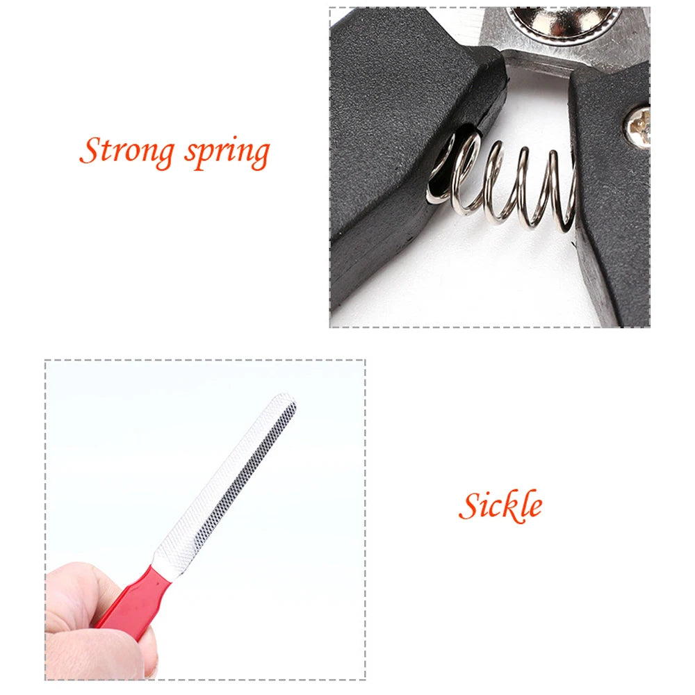 Cat & Dog Nail Clipper Cutter With Sickle Stainless Steel Grooming